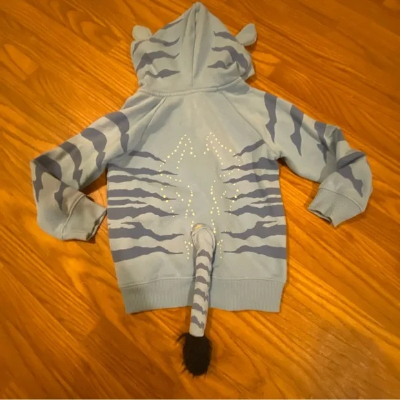 Pandora Blue Striped Zip-Up Sweatshirt - Picture 2 of 3